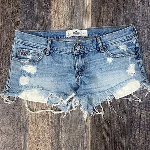 Hollister Light Wash Denim Shorts